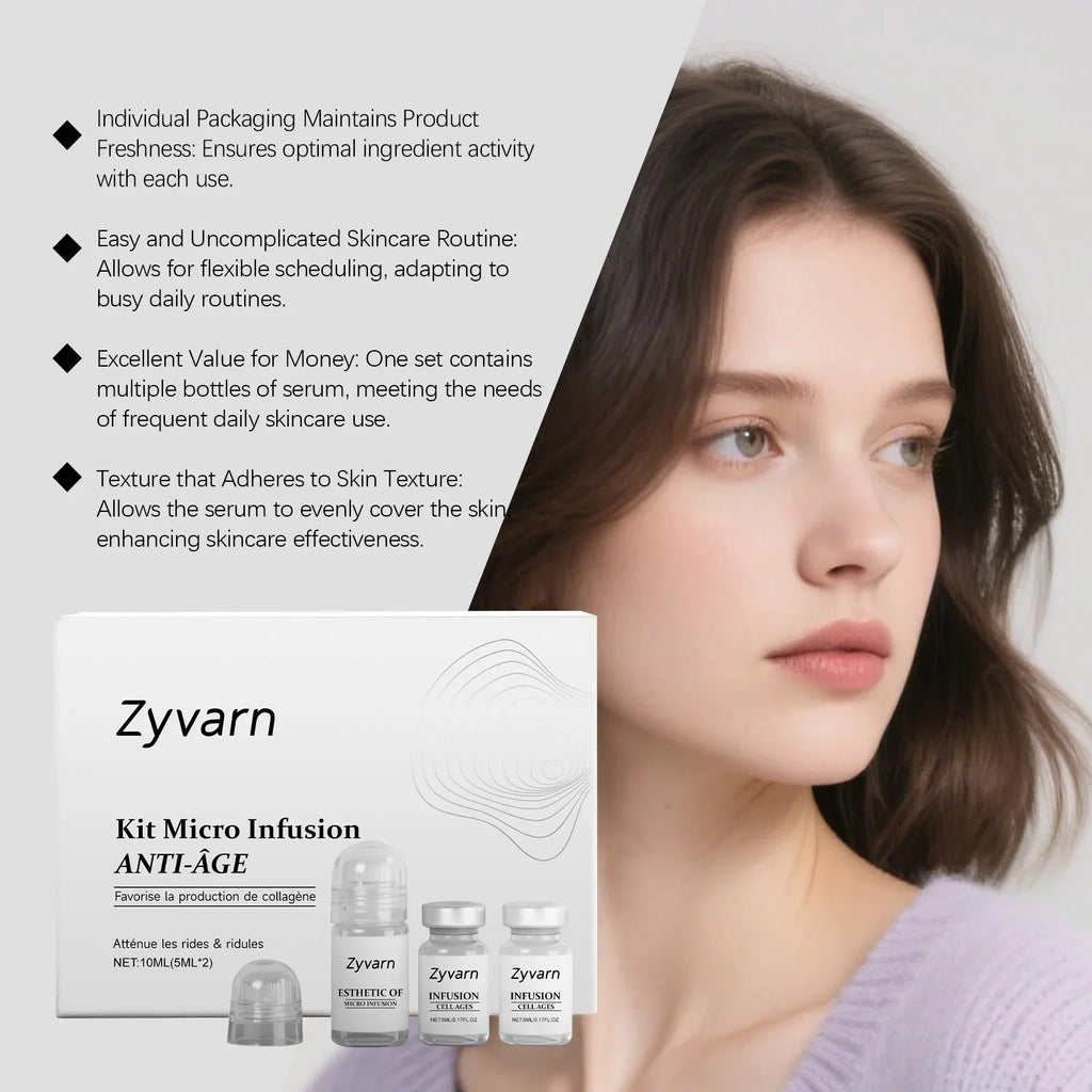 0.25mm Microneedle Facial Serum Set | Deep Hydration & Repair