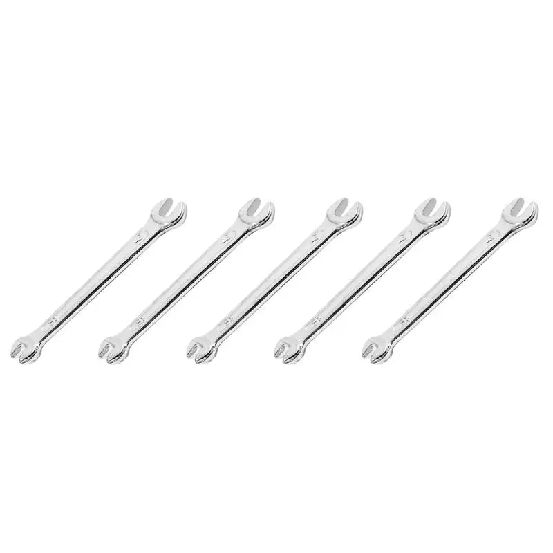 A36T-5X Silver Tone X U Shape Double Open-ended Wrench Tool
