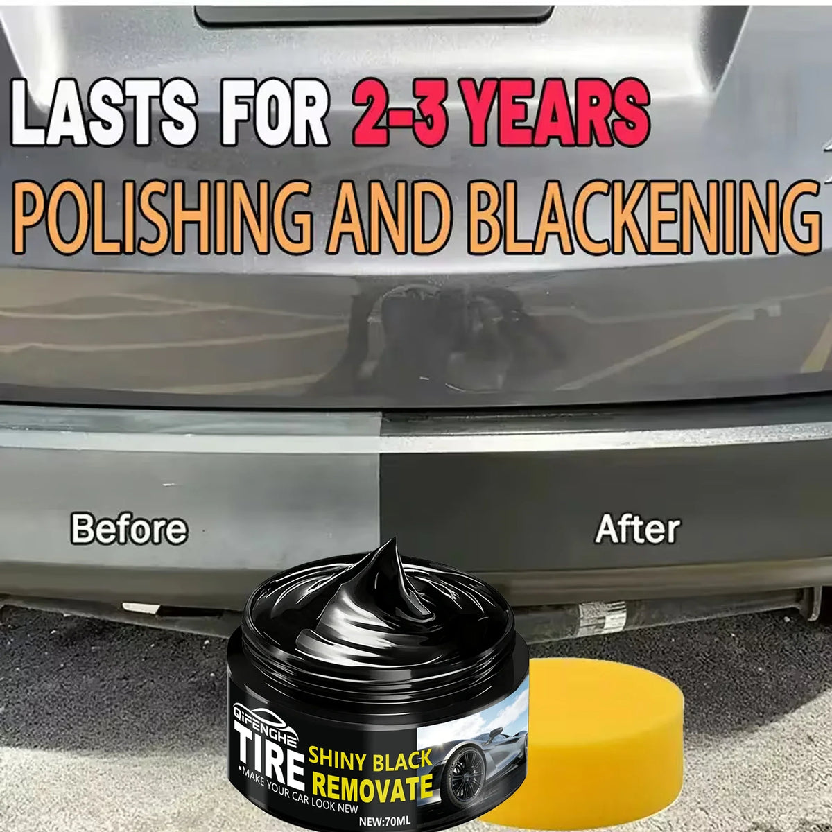 Tire Polish & Plastic Protector Paste – Car, Bike & Moto