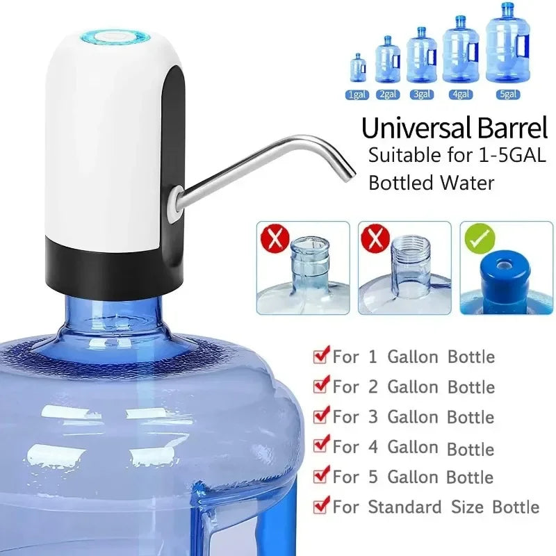 Mini Electric USB Water Pump Dispenser for 5 Gallon Bottles