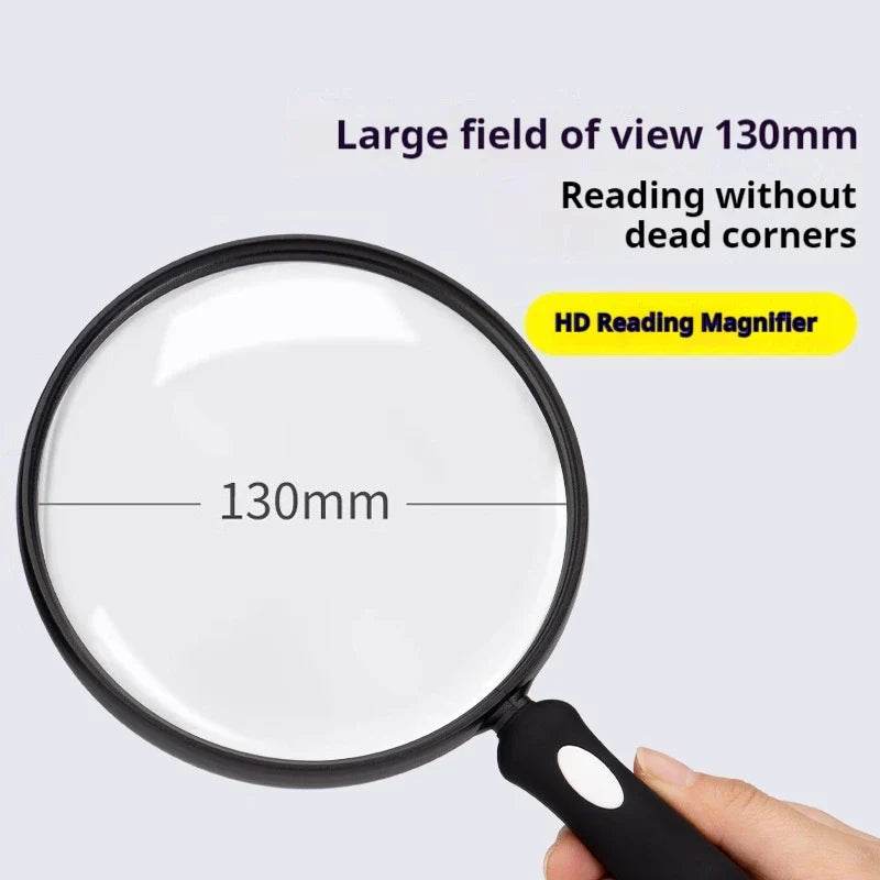 130mm PMMA Magnifying Glass with Soft Handle – HD Lens