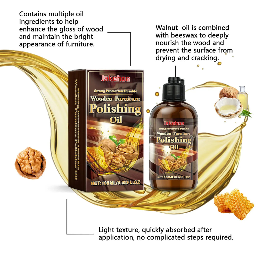 JAKEHOE Wood Furniture Polish Oil – Restore, Shine & Protect
