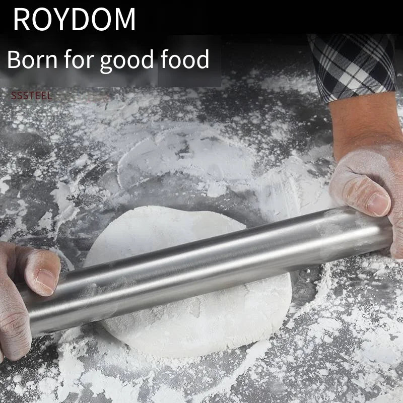 40cm Stainless Steel French Rolling Pin – Dishwasher Safe