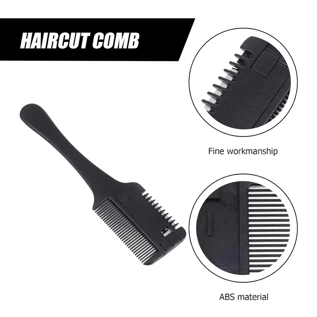 Portable Hair Thinning Comb | Double Edge Blade Self-Cut Tool