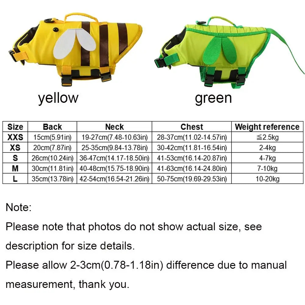 Dog Life Jacket – Adjustable Breathable Pet Swimwear | XXS–L