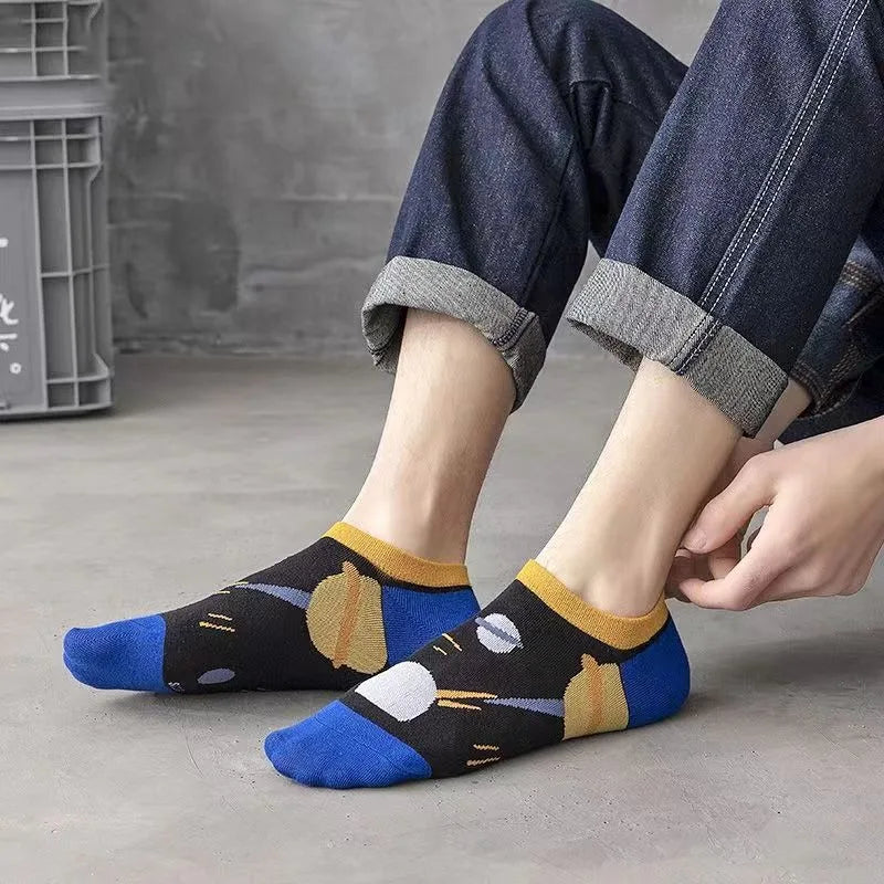10 Pairs Cartoon Ankle Socks Men Women – Cute Breathable Set