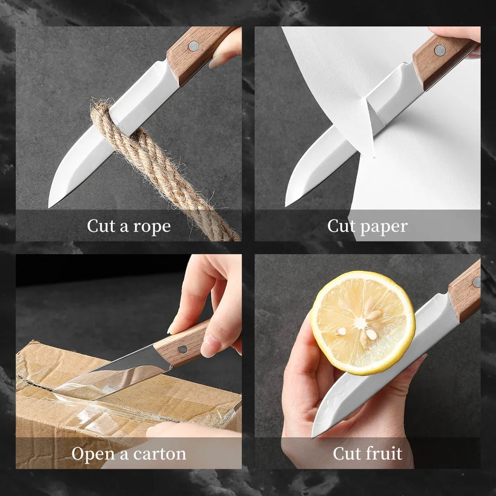 SHENJIU Hand-Forged Boning Knife – Stainless Steel & Wood Handle