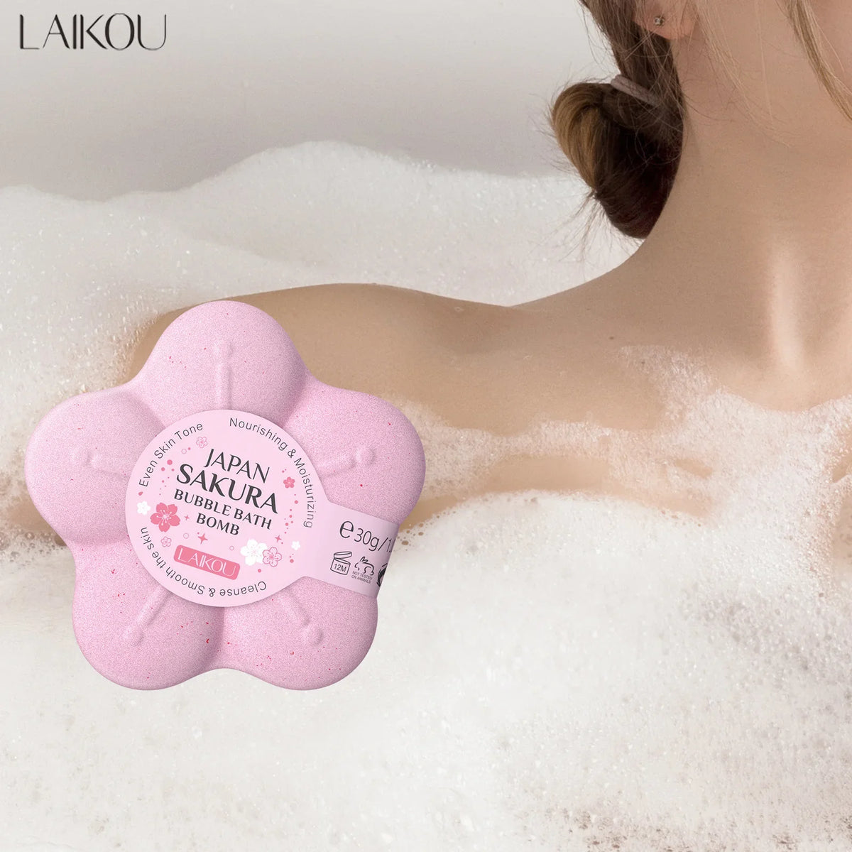 LAIKOU Aromatherapy Bath Bombs – Sea Salt Exfoliating & Relaxing