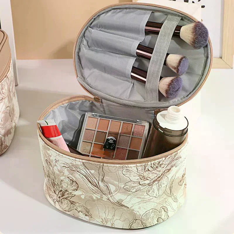 Floral Transparent Makeup Bag 3-Pack | Women's Travel Toiletry Set