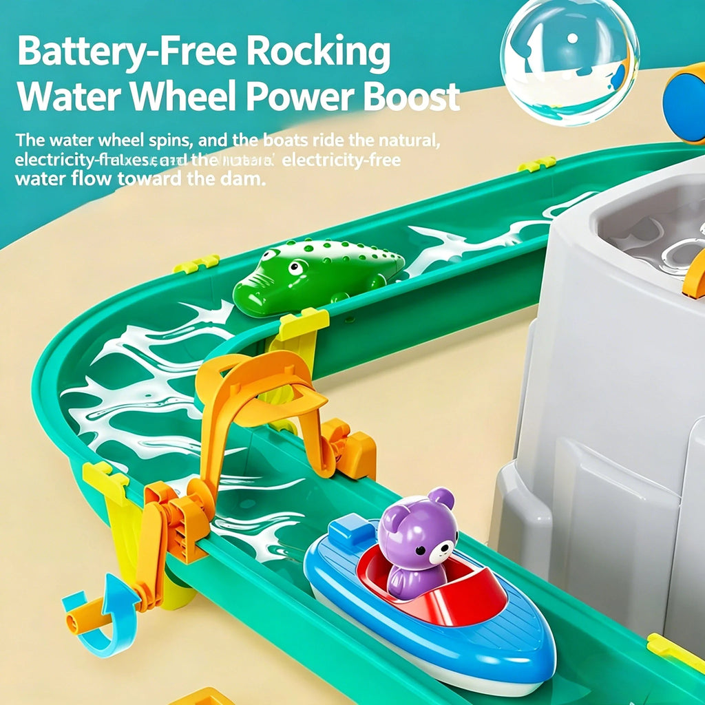 Double-Tier Kids Water Table Playset with Pump | Outdoor Fun