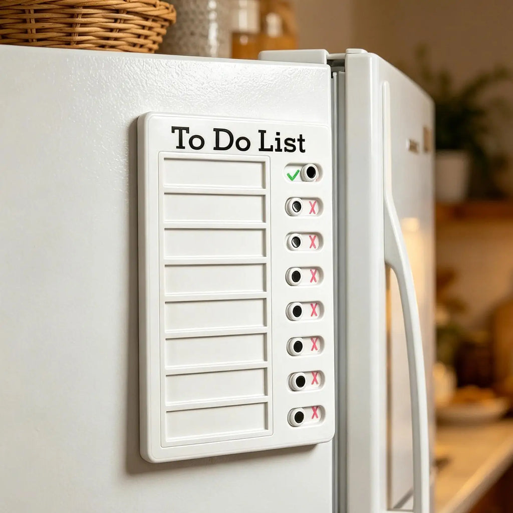 Kids Reusable Sliding Routine Chart & Chore Schedule Board