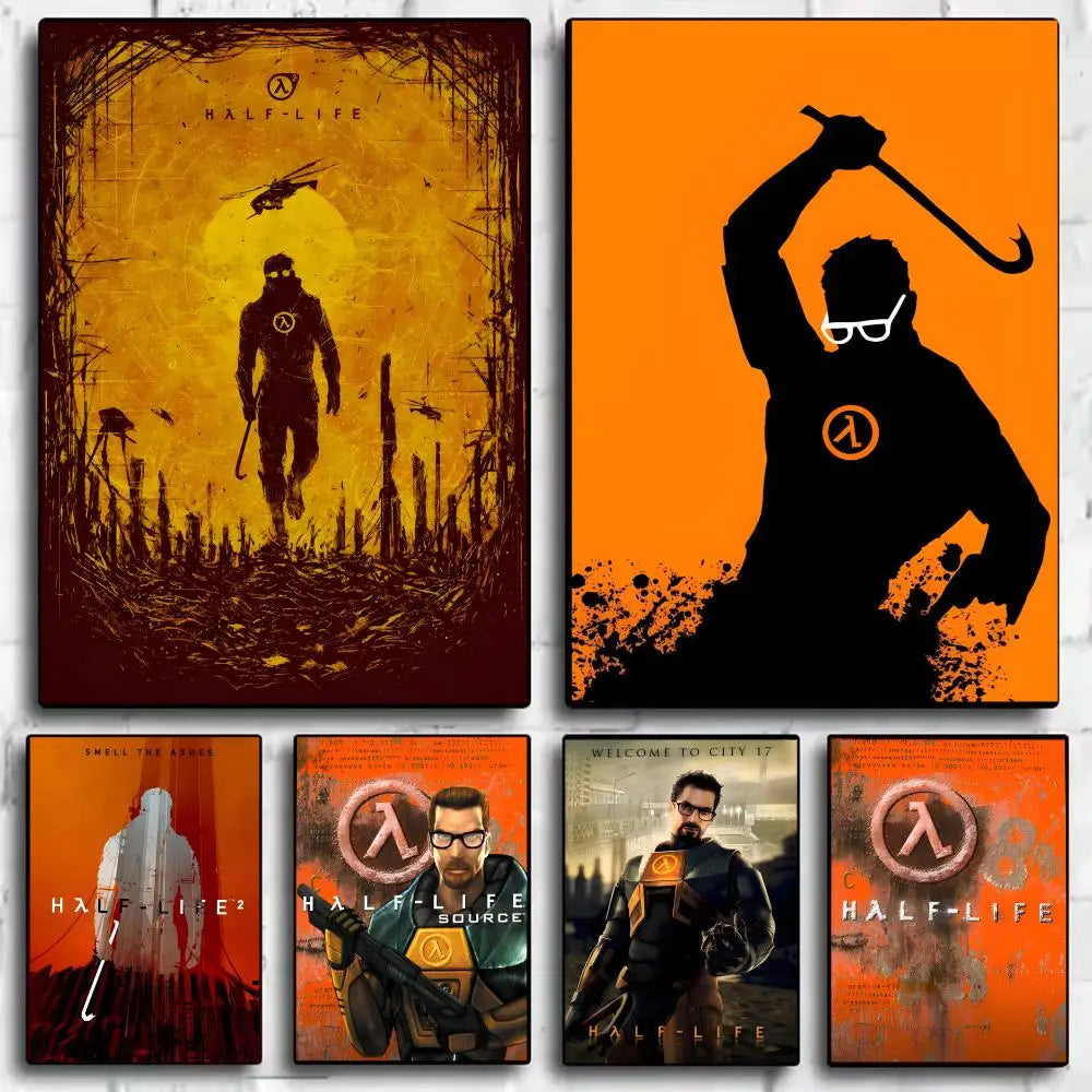 Half-Life Game Poster Sticker – HD Self-Adhesive Wall Art