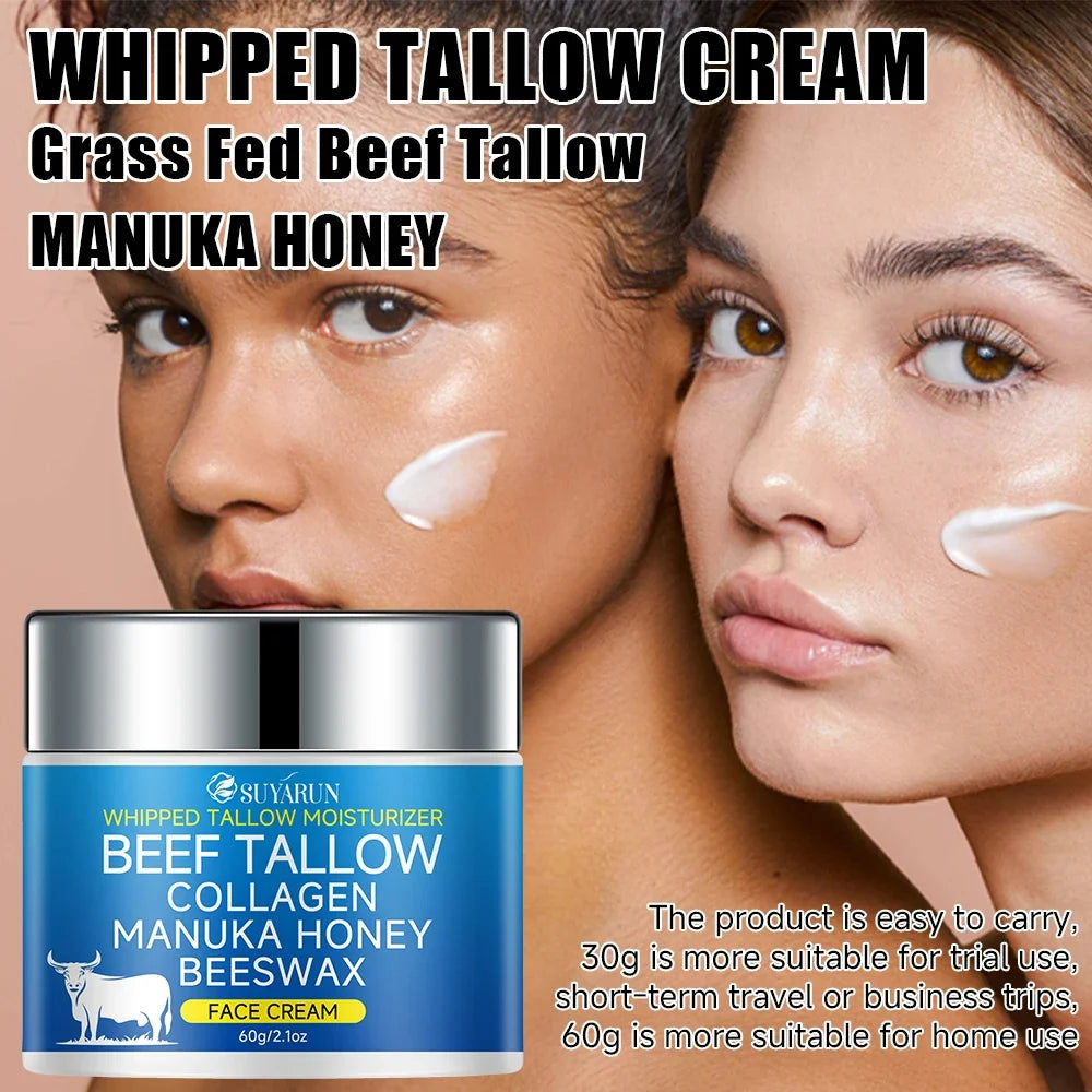 SUYARUN Tallow Face Cream | Olive Oil & Honey Moisturizer