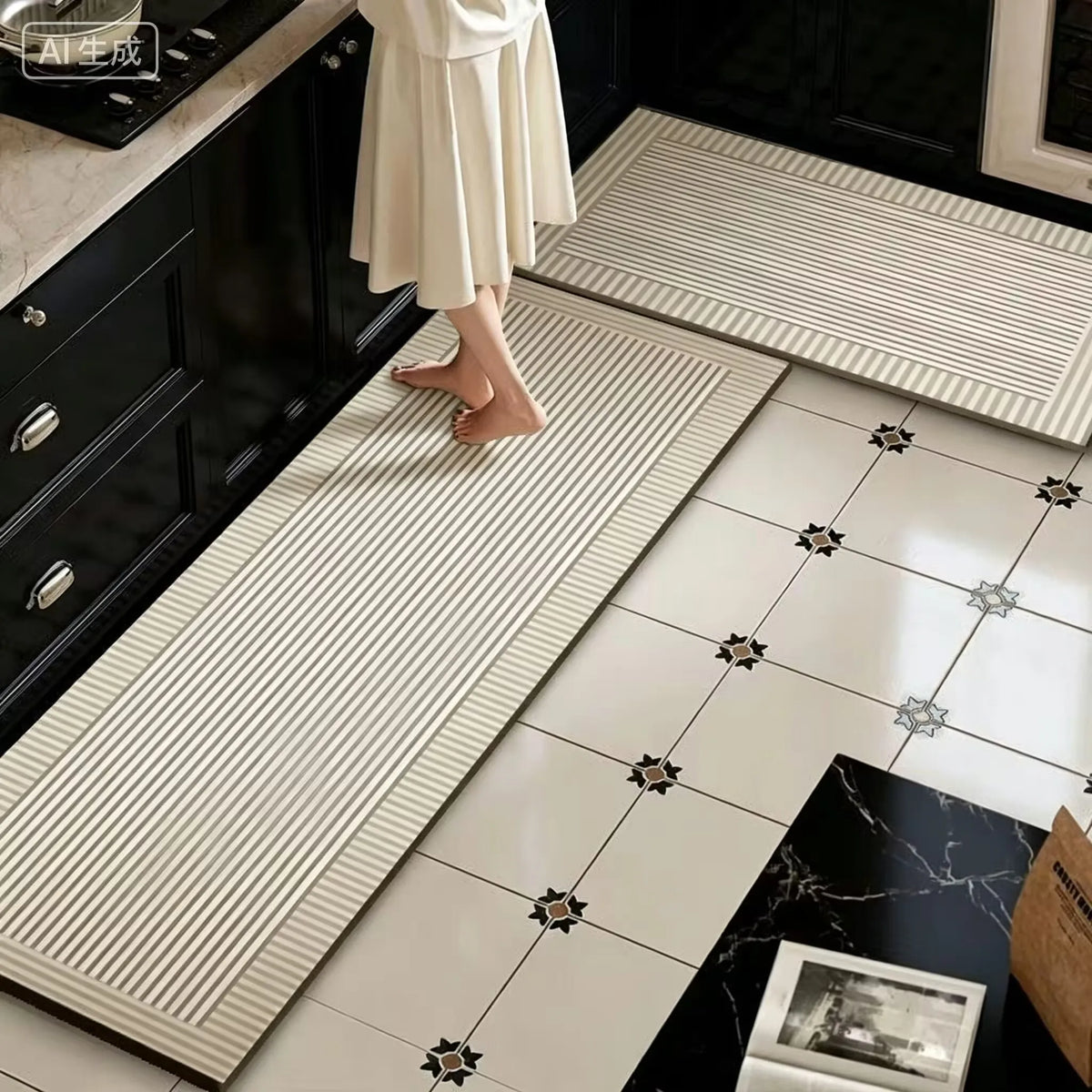 Anti-Slip Absorbent Suede Sponge Mat – Kitchen & Bathroom