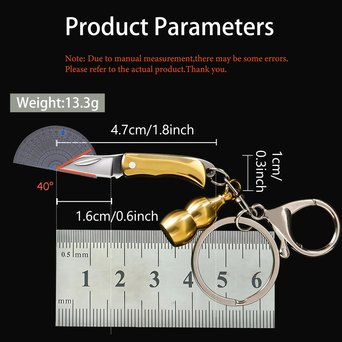 Mini Folding Pocket Knife – Keychain Camping Utility Tool