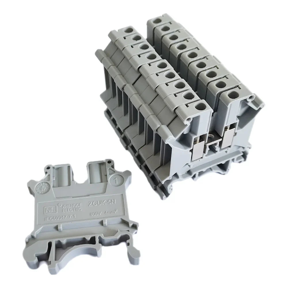 UK5N Screw Wire Connector 4mm Cable Feed-through Connection 12AWG