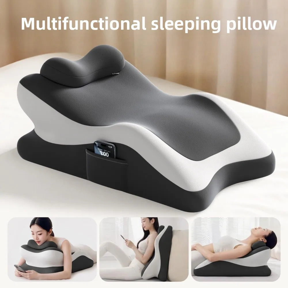 Multifunctional Memory Foam Body Pillow – Sleep, Read & Game