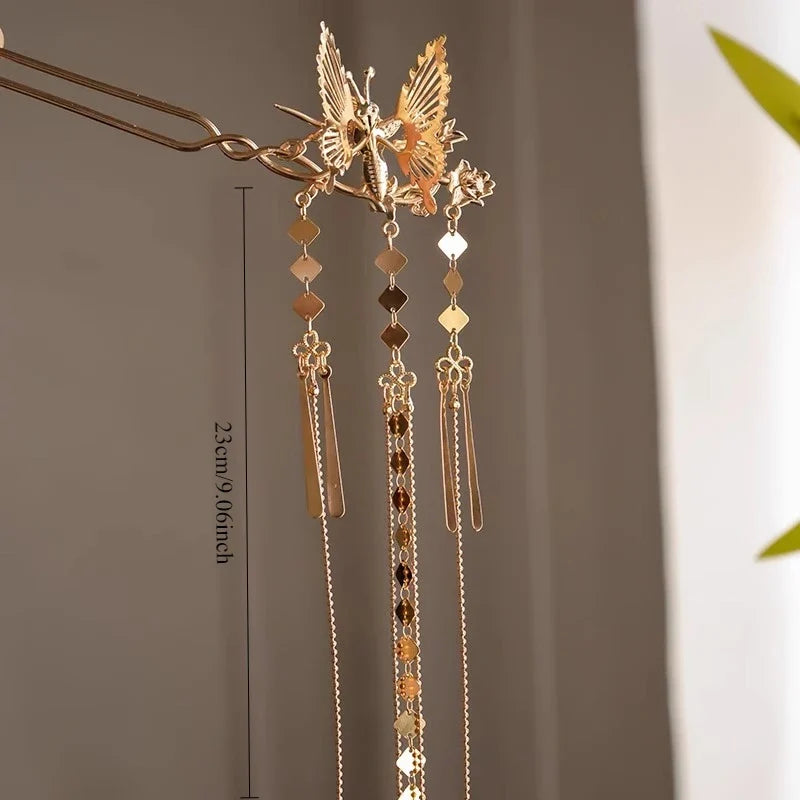 Butterfly Hair Accessories Ancient Hanfu Fairy Flow Su Bu Yao Hairpin