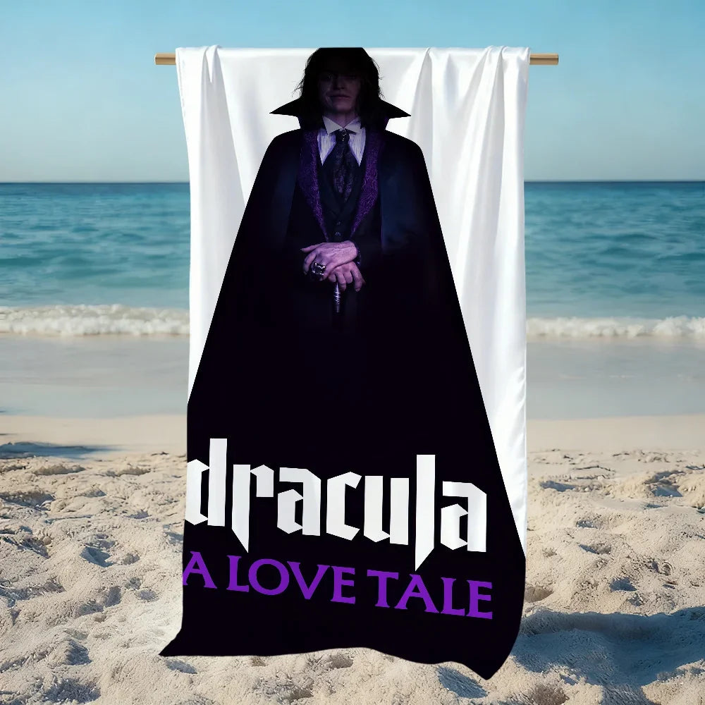Dracula Horror Movie Quick-Dry Beach Towel | Pool & Travel Gift