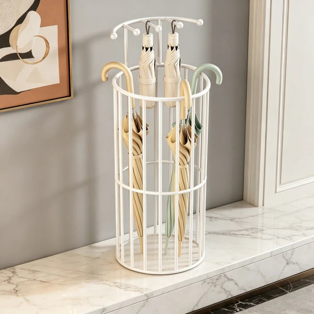 Iron Umbrella Stand – Large Capacity Circular Arc Storage Rack