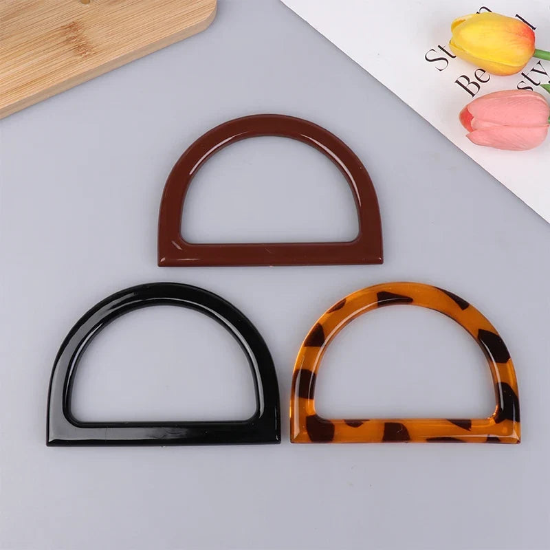 2Pcs D-Shape Bag Handles – DIY Purse & Crochet Bag Handles