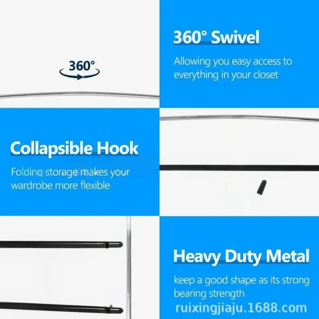 Five-layer Foam Pants Rack Plastic Rubber Coating Multi-layer