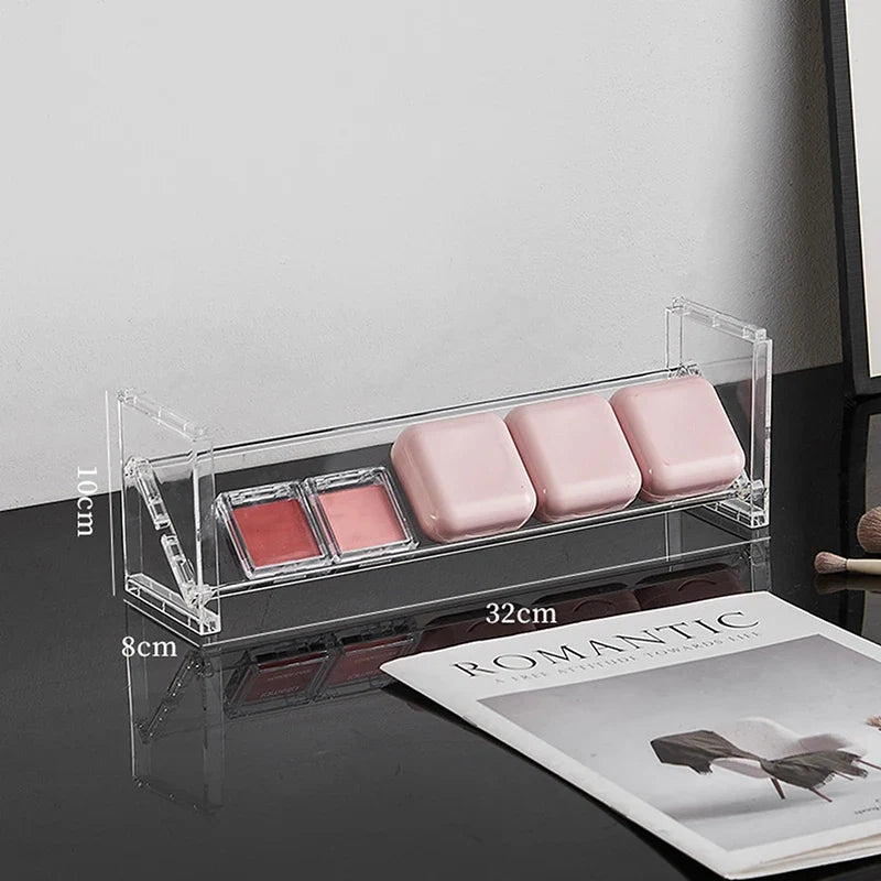 3-Layer Acrylic Cosmetics Display Rack & Desktop Organizer