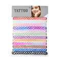 12-Pack Vintage Hippie Stretch Tattoo Choker Necklace Set