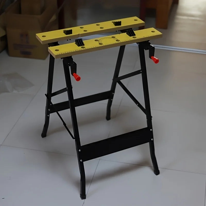 Adjustable Hardwood Workbench – DIY Workshop & Home Work Table