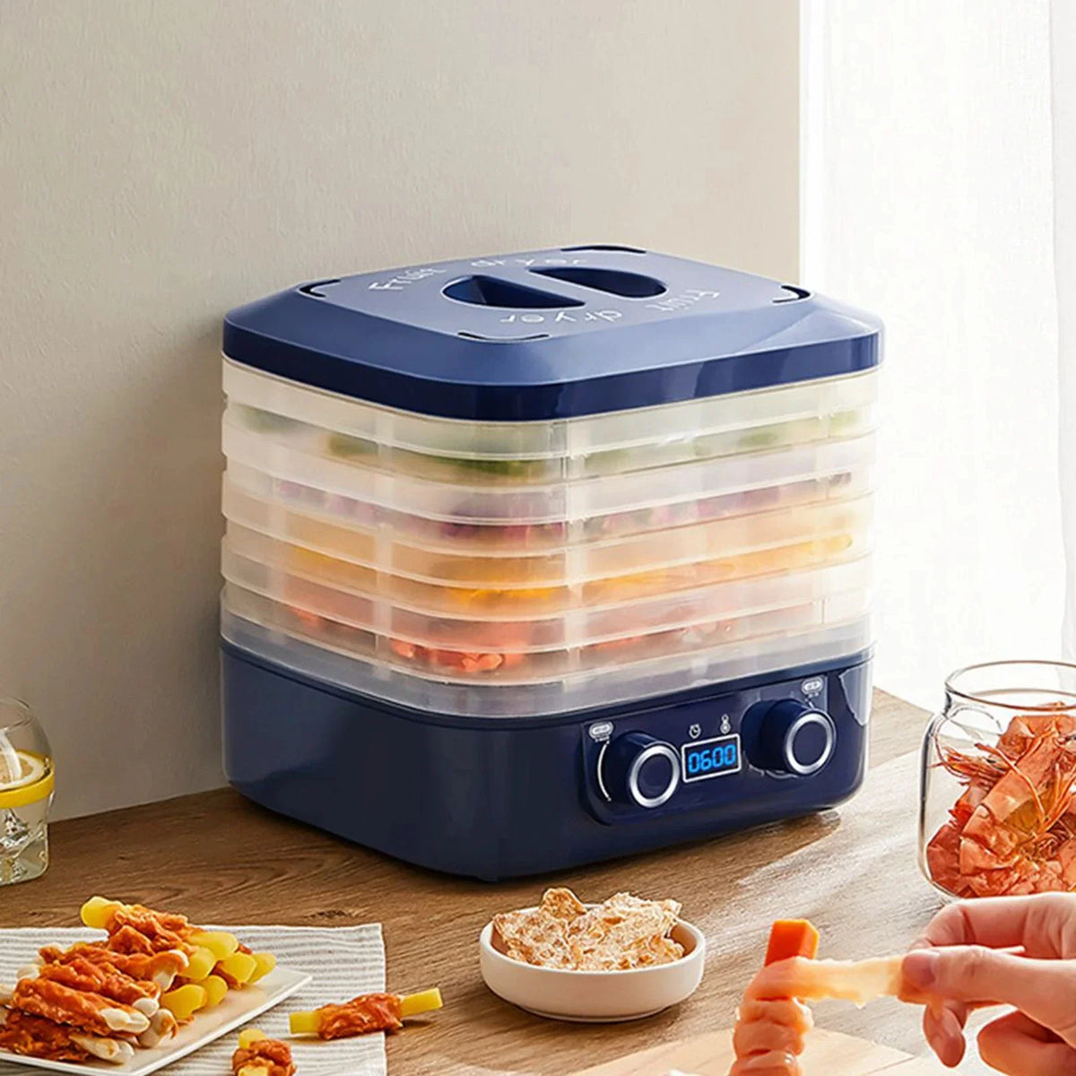 5-Layer Food Dehydrator | 48Hr Timer, Adjustable Temp – HOMEFISH