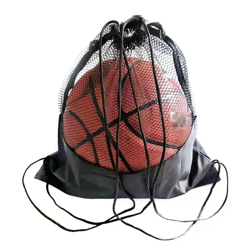 Portable Basketball Mesh Bag Outdoor Football Soccer Storage