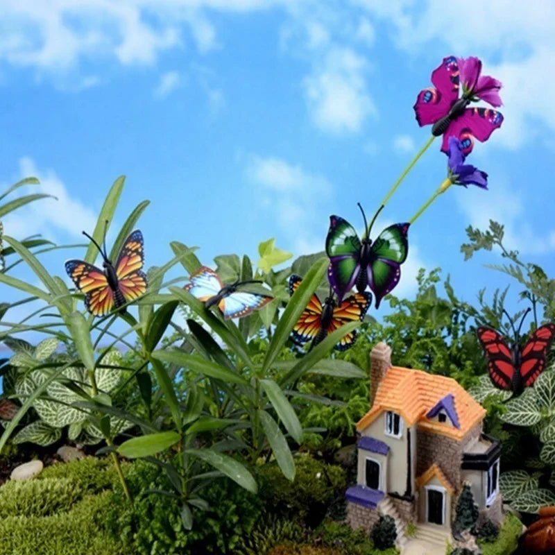 Colorful Butterfly Garden Stakes – Whimsical Yard & Pot Decor