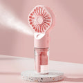 Portable USB Rechargeable Handheld Mist Fan – 4-Speed Spray
