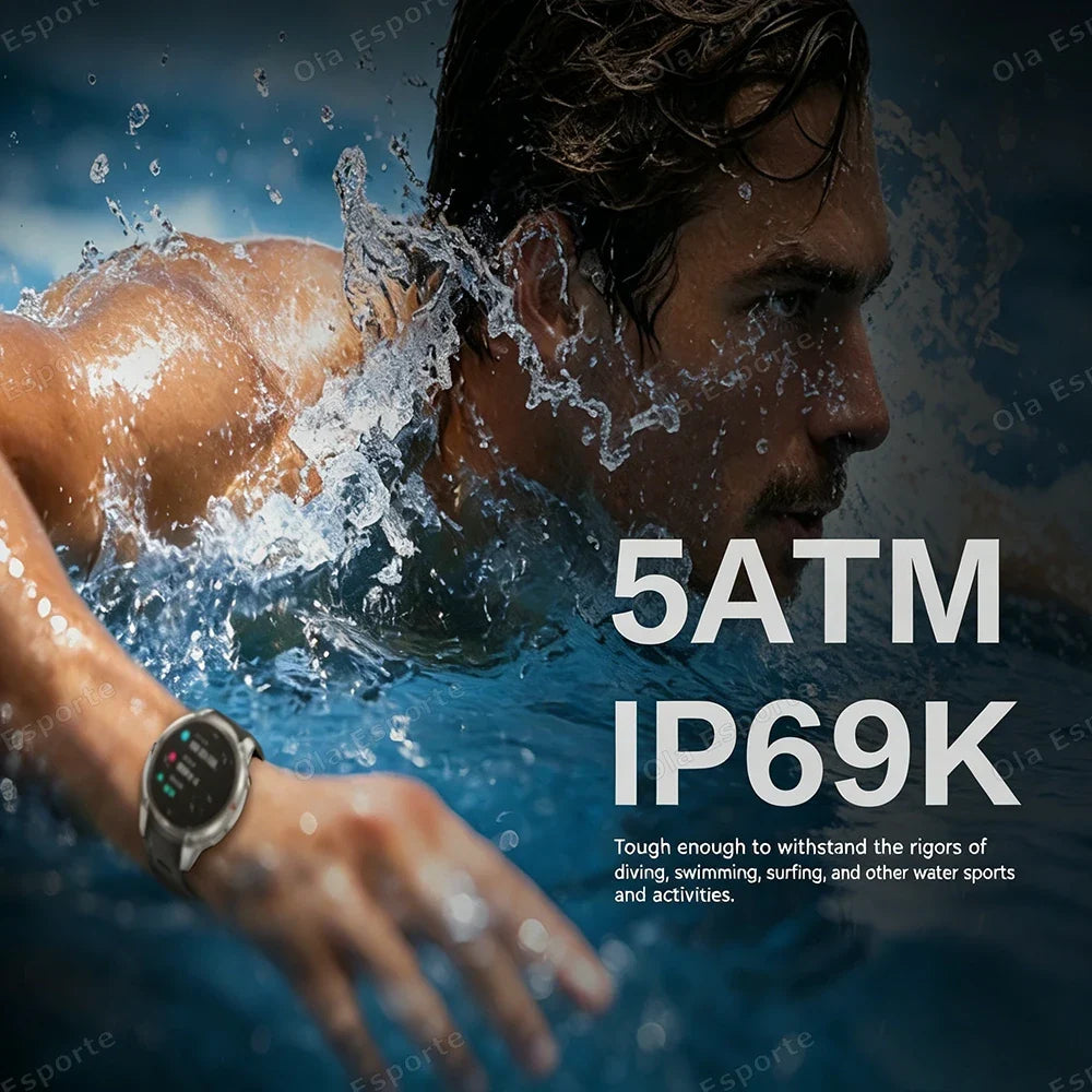 Ola Esporte GPS Smartwatch AMOLED 5ATM | 170+ Sports Modes