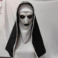 Scary Nun Halloween Latex Full Face Mask – Horror Costume Prop