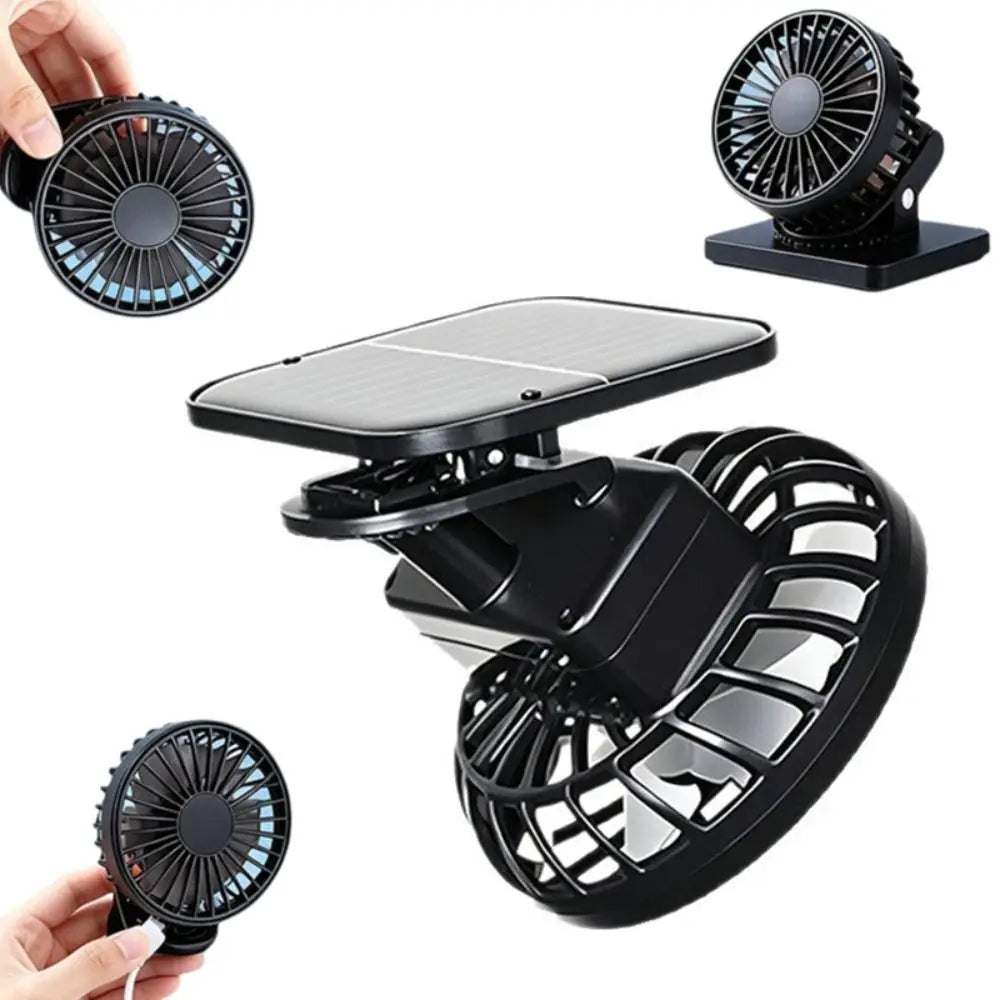 Solar Powered Mini Hat Fan – Portable Handheld Cooling Fan