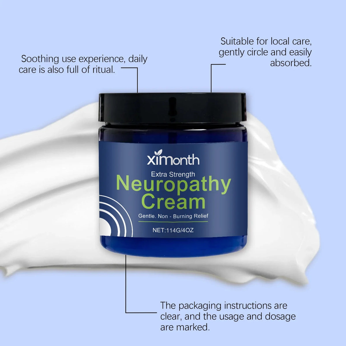Ximonth Mint Leaf Body Care Cream – Joint & Muscle Therapy 114g