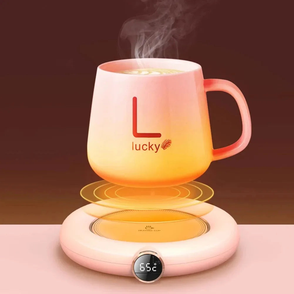 USB Mug Warmer Coaster | 3-Speed Heat Control & Auto Shutoff