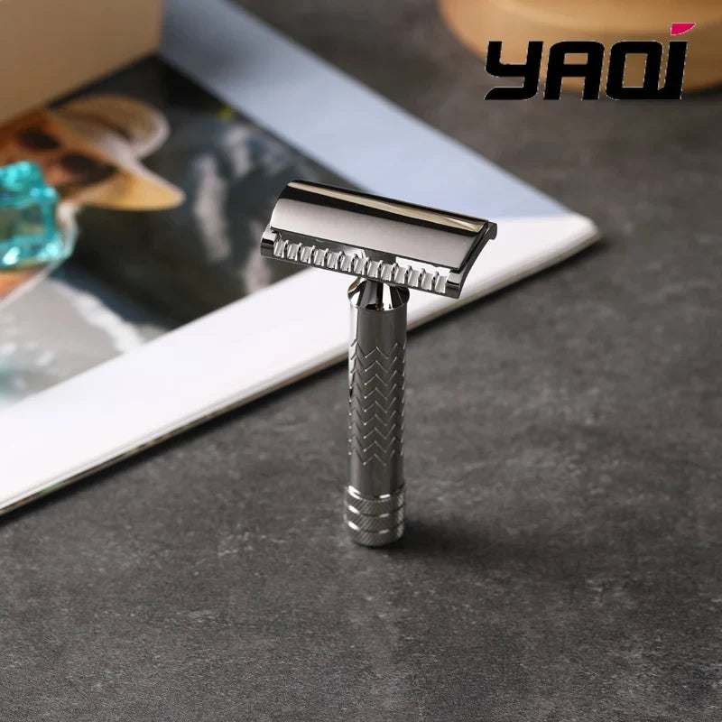 2026 Beard Shaver Mens Yaqi CASTOR Stainless Steel Safety Razor