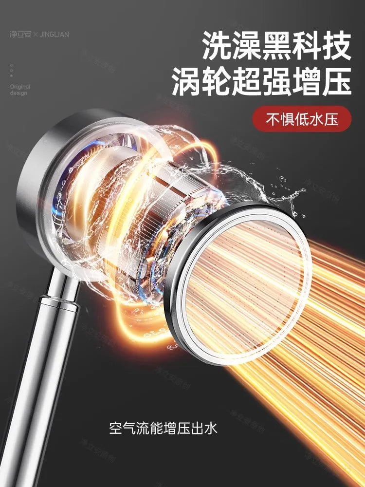 High Pressure Handheld Rainfall Shower Head – Water Saving