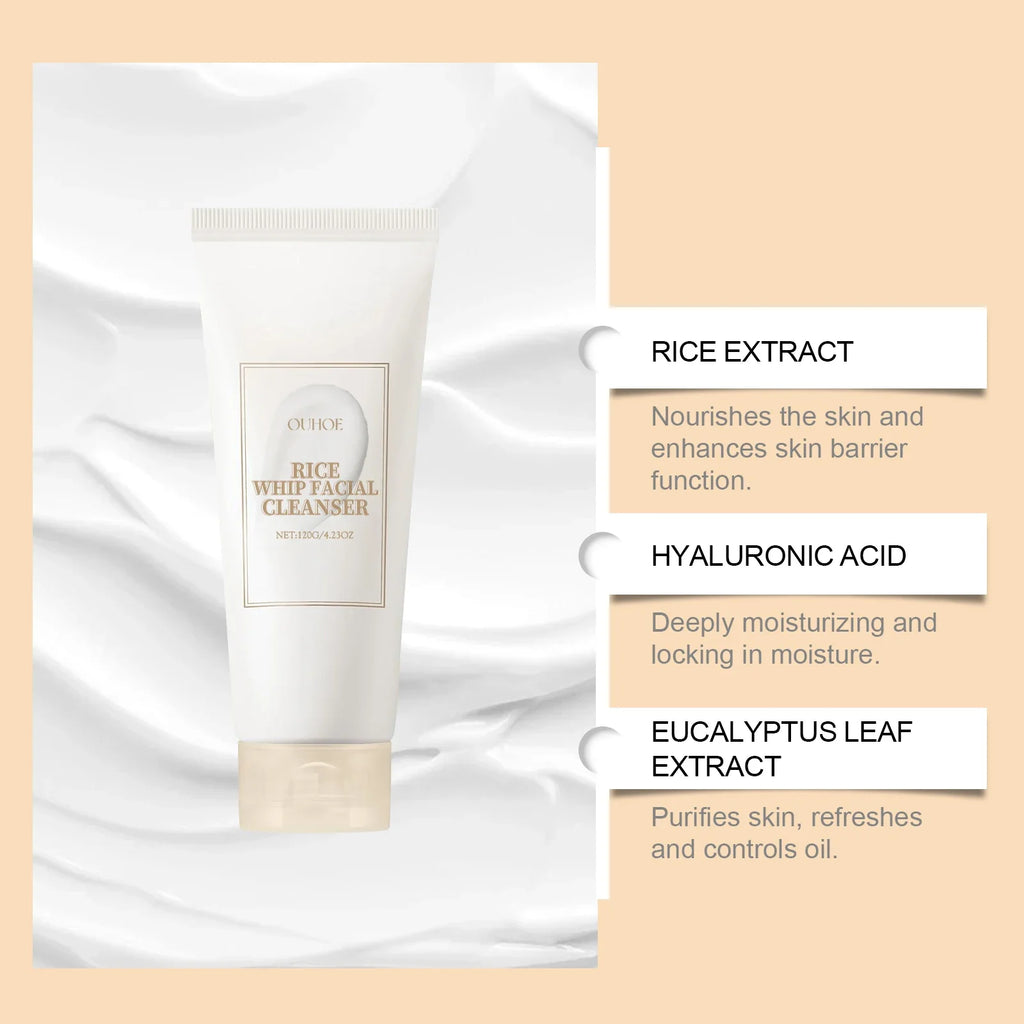 Rice Extract Face Wash – Oil Control, Pore Cleansing & Glow