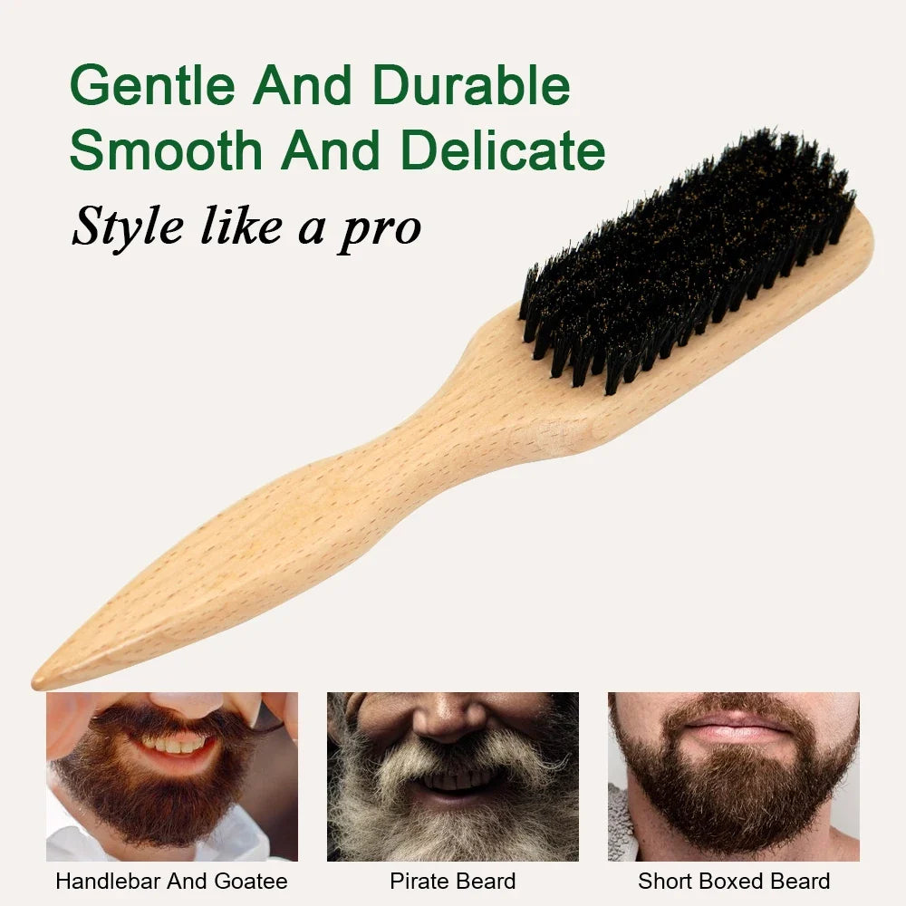 Wooden Bristle Hair Brush Set – All Hair Types | Detangle & Style