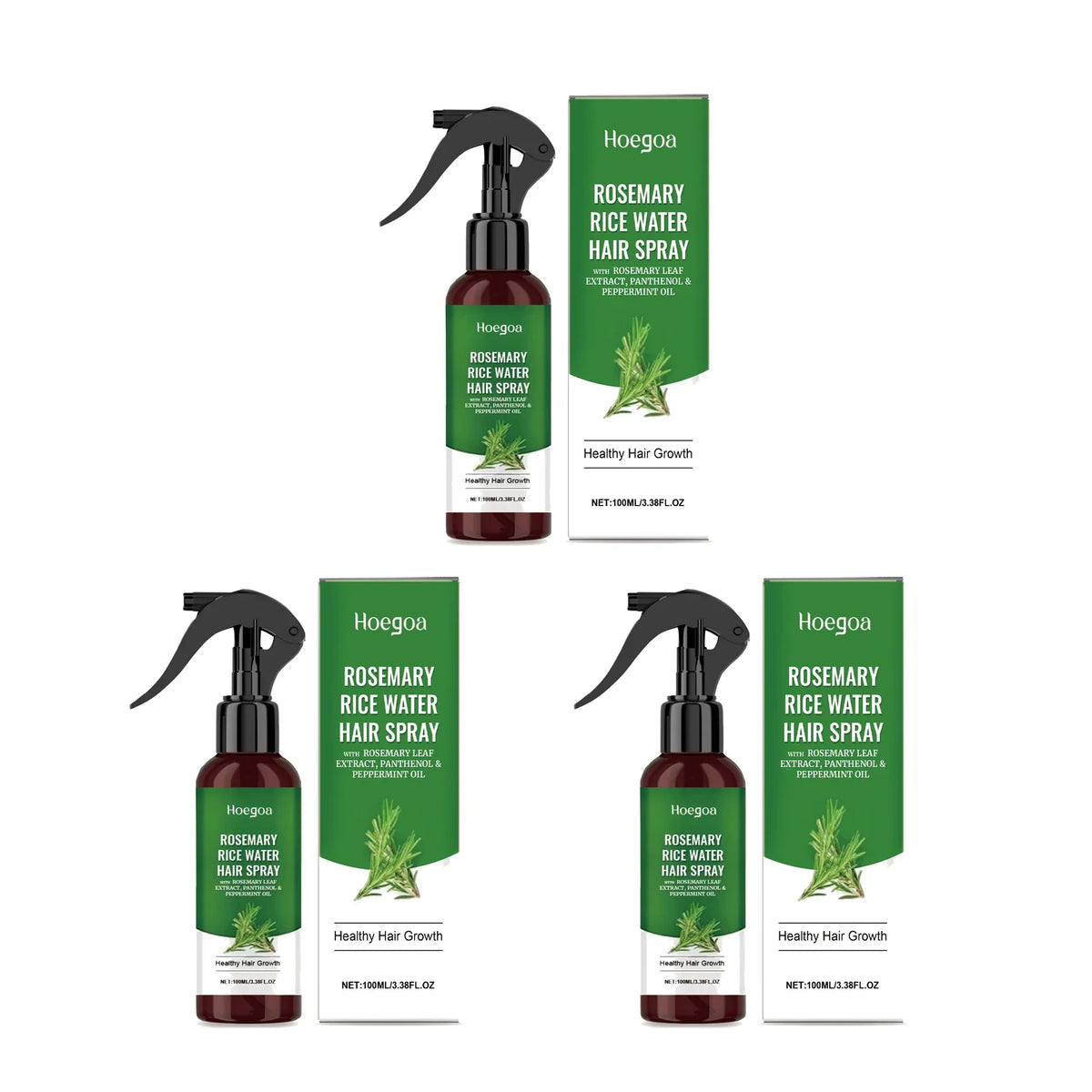 HOEGOA Rosemary Hair Growth Spray – Anti-Baldness Scalp Treatment