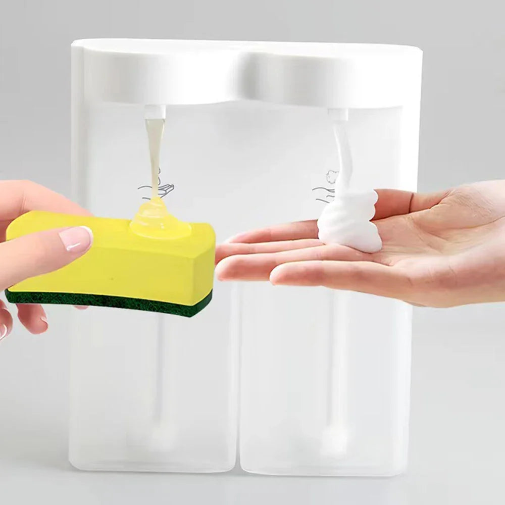 2-in-1 Touchless Foam Soap Dispenser | Wall Mount USB Rechargeable