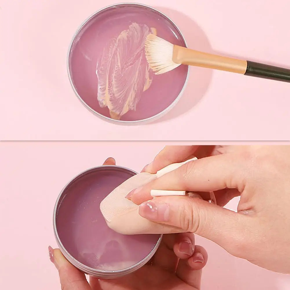 Makeup Brush Cleaner Soap & Silicone Mat – Deep Cleans Tools