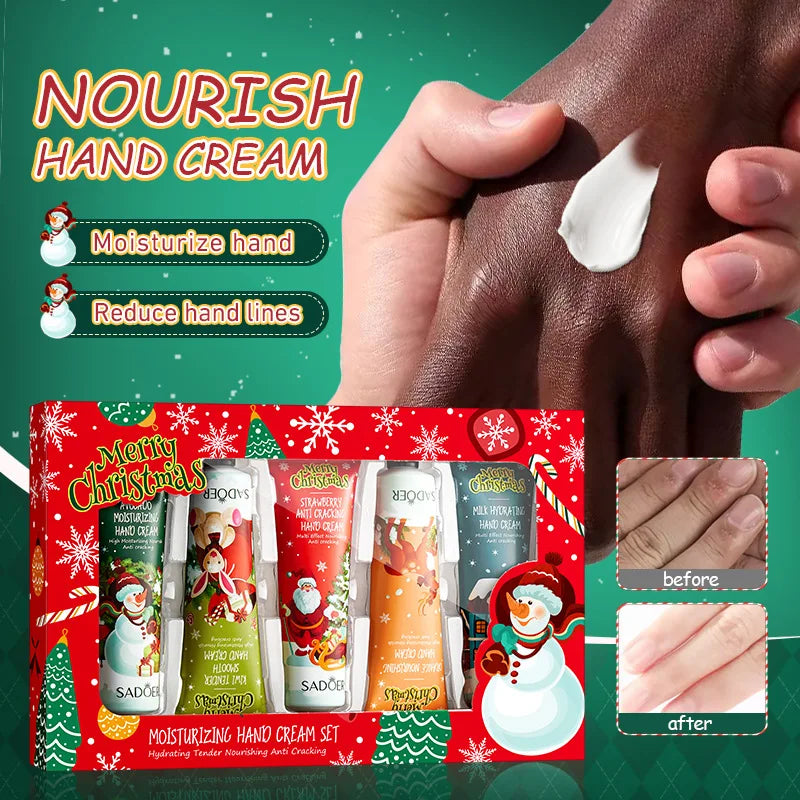 LUXURYTO 5-Piece Hand Cream Gift Set – 30g Travel Moisturizers