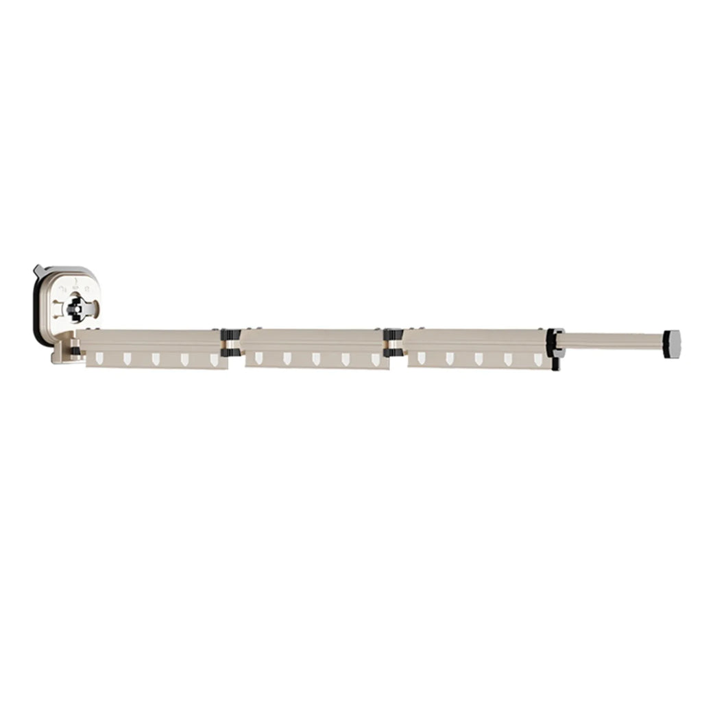 Wall Mount Folding Clothes Drying Rack | No-Drill Suction Cup