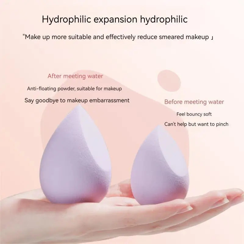 4-Piece Makeup Sponge Beauty Egg Set with Storage Case