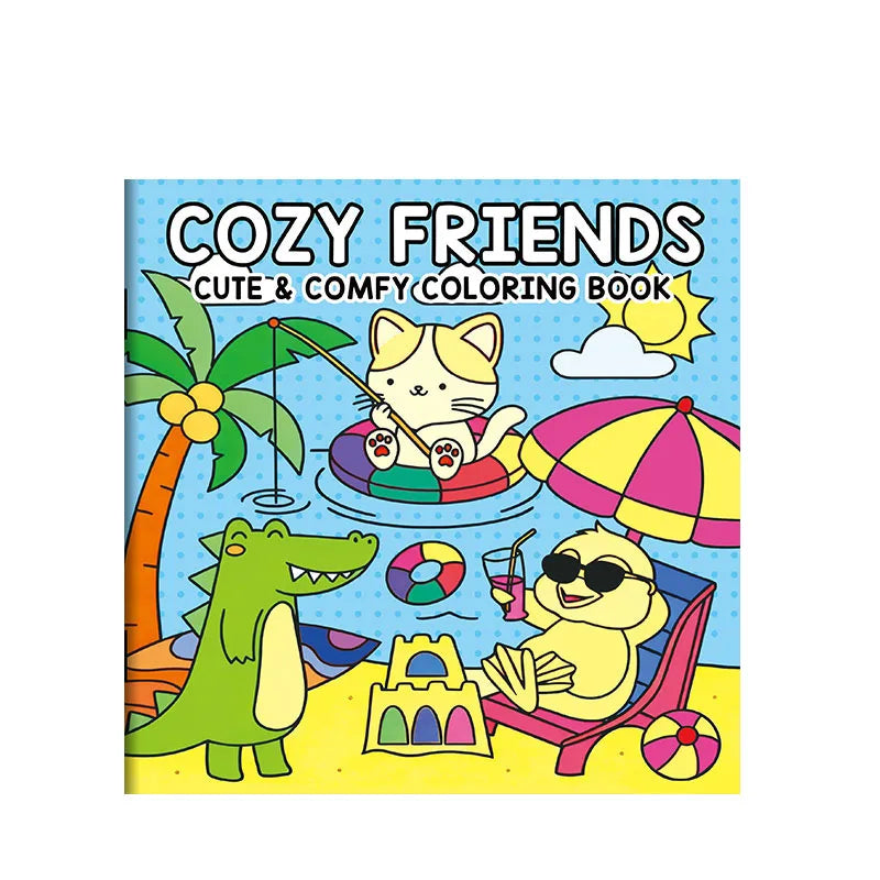 Children's Painted Painting Book Cozy Friend Cute Comfy Coloring