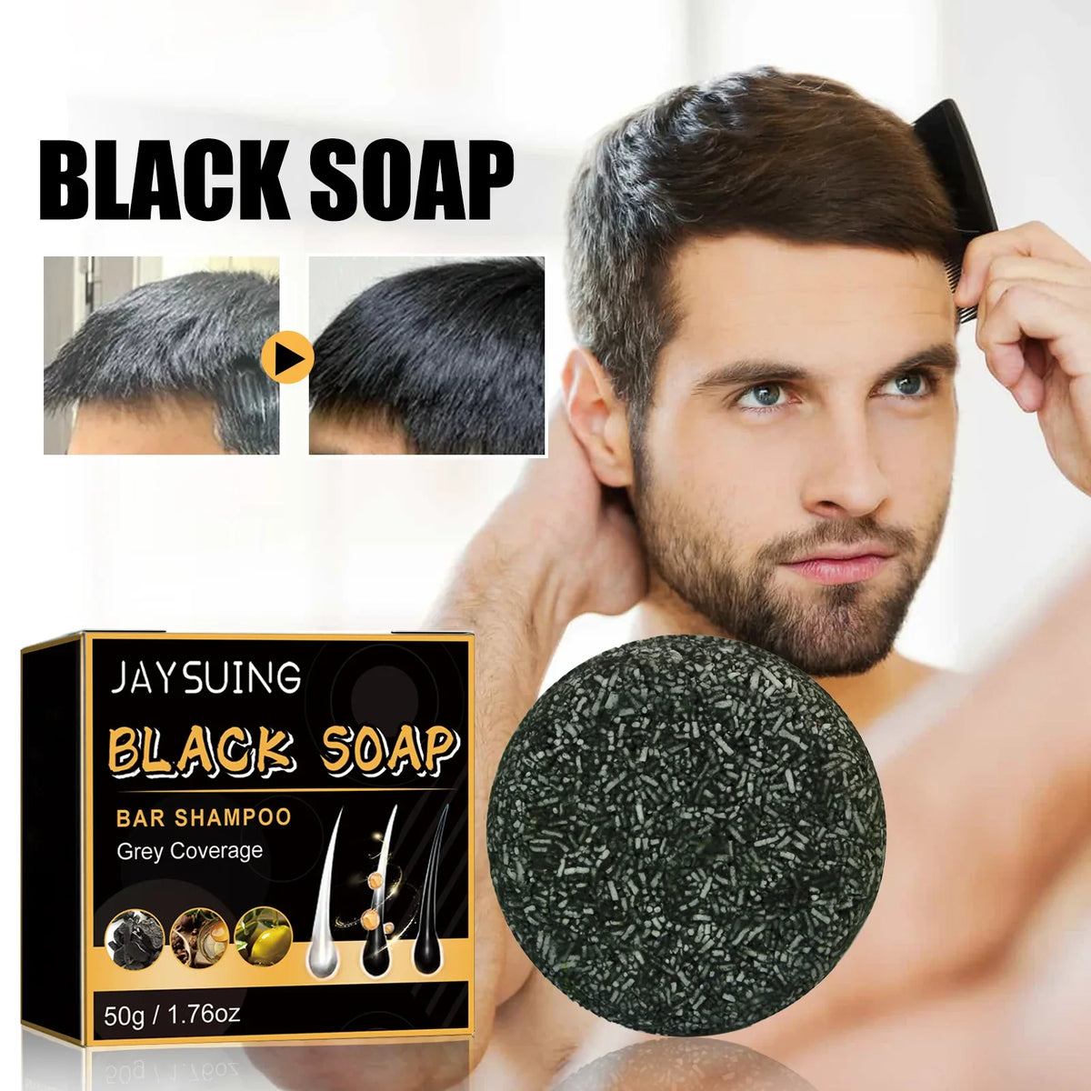 Polygonum Multiflorum Shampoo Bar – Anti-Dandruff & Nourishing